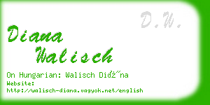 diana walisch business card